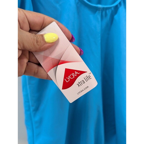 Lands' End Nwt Size 14 Blue One Piece Swimsuit - Picture 7 of 7